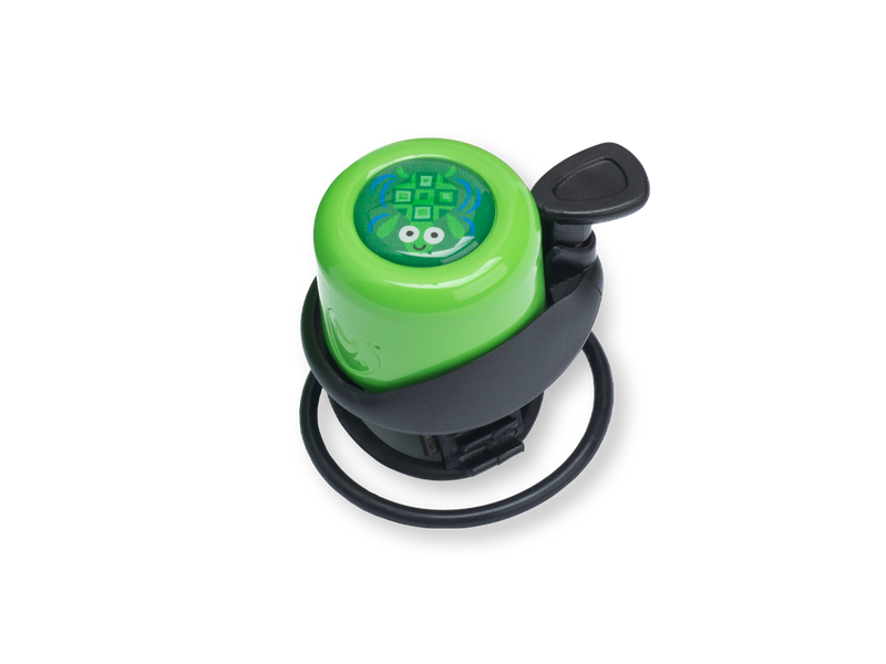 Green bike bell with turtle