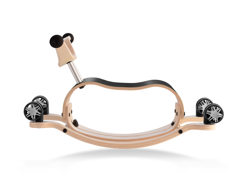 wooden black rocking toy